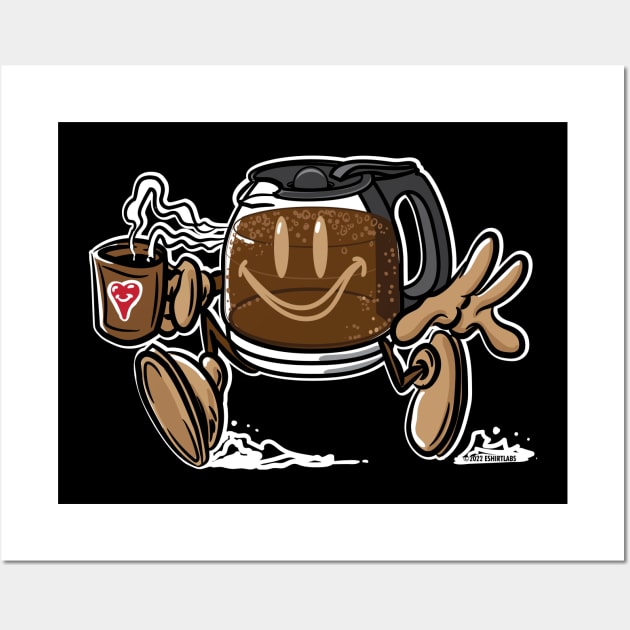 Coffee Run Wall Art by eShirtLabs